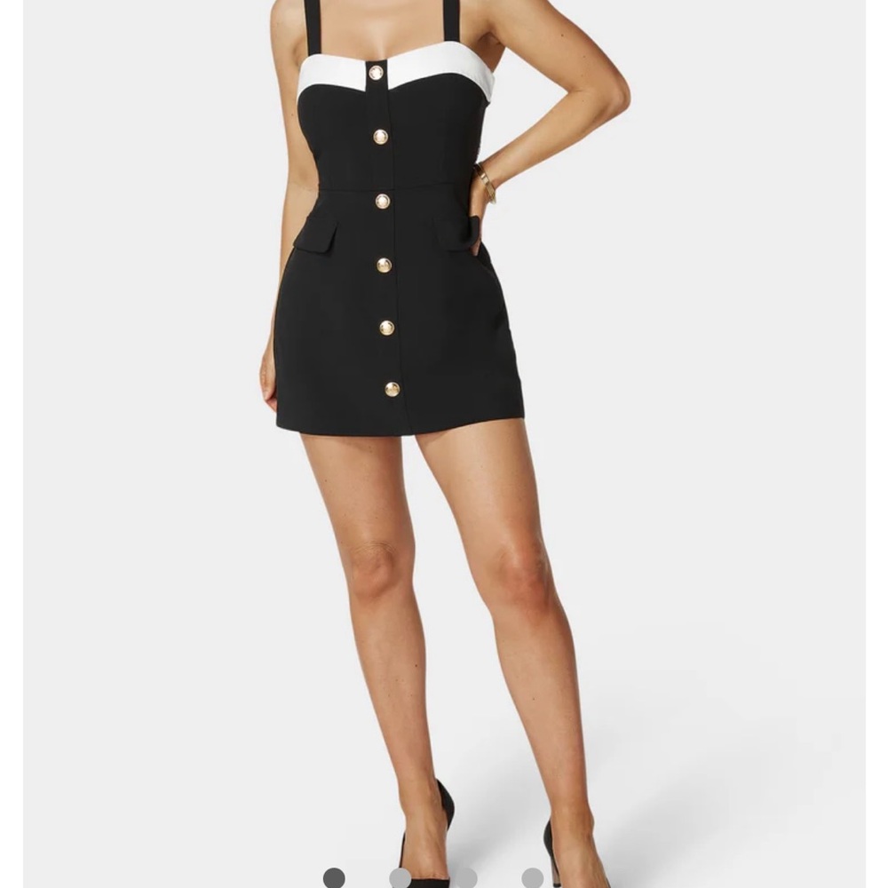 NWT Black and White Bebe Mini Skort